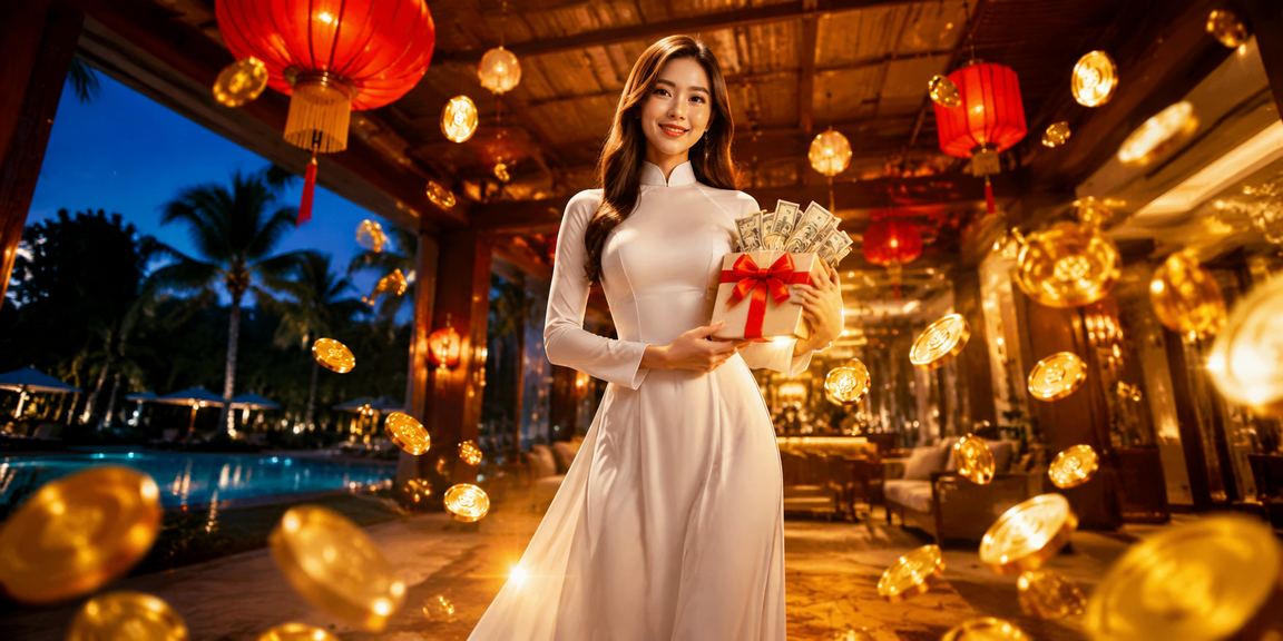 Người chơi cá cược tại Hội An trong trang phục truyền thống Áo dài